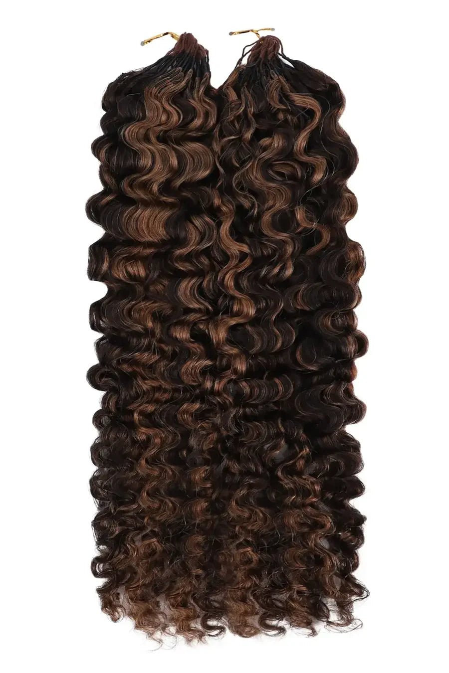 #4/30 Mixed Color Water Deep Wave Feather Crochet Human Hair